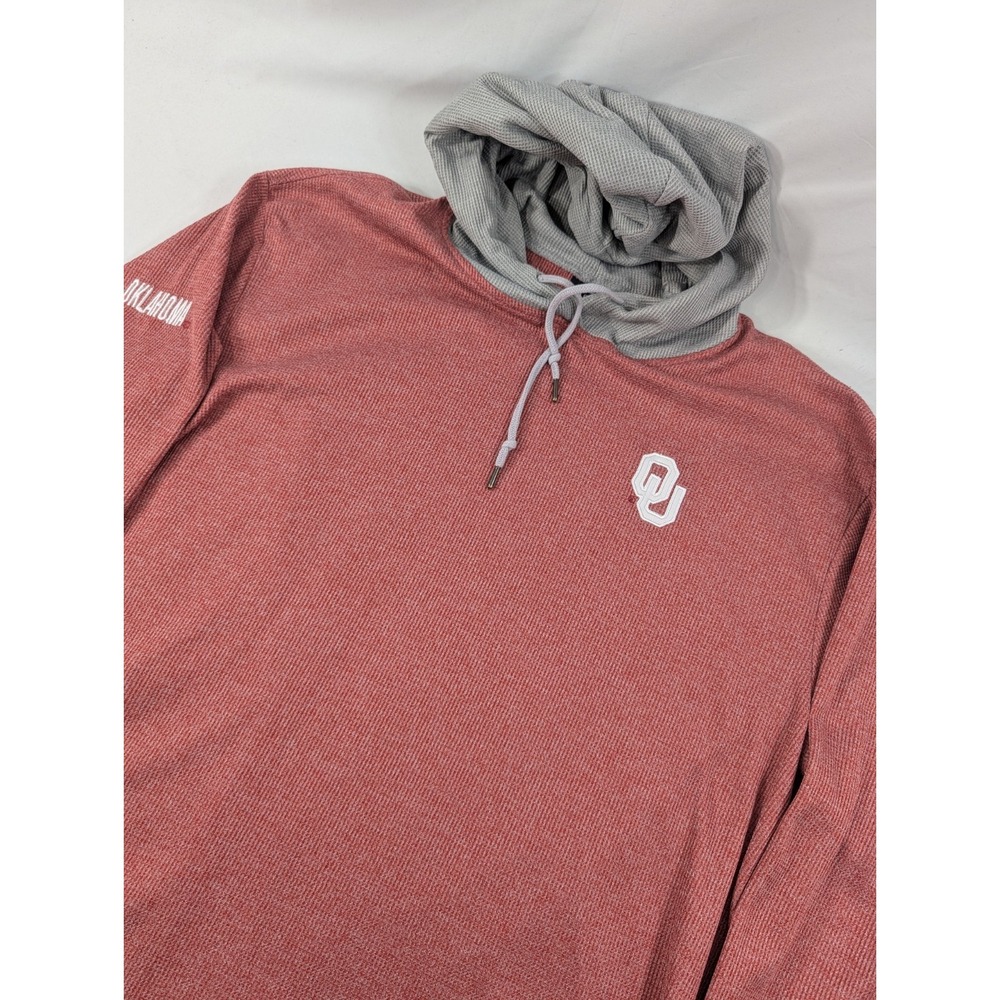 Colosseum Oklahoma Sooners Hoodie XXL Pullover NCAA Football Thermal Cotton
